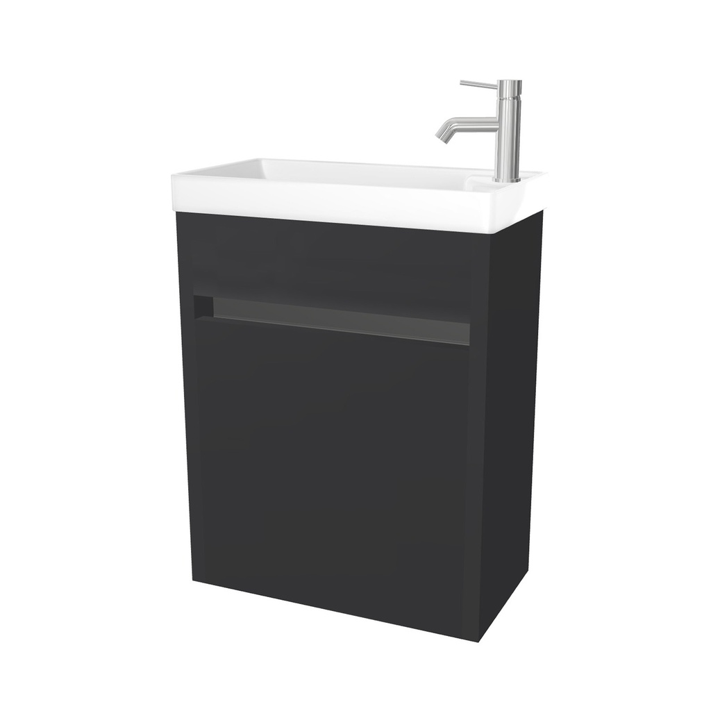 [10121331] Leiden toiletmeubel (Mat zwart) 40