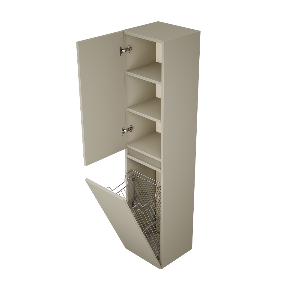 [10607207] Zeist hogekast met wasmand (Taupe) 5