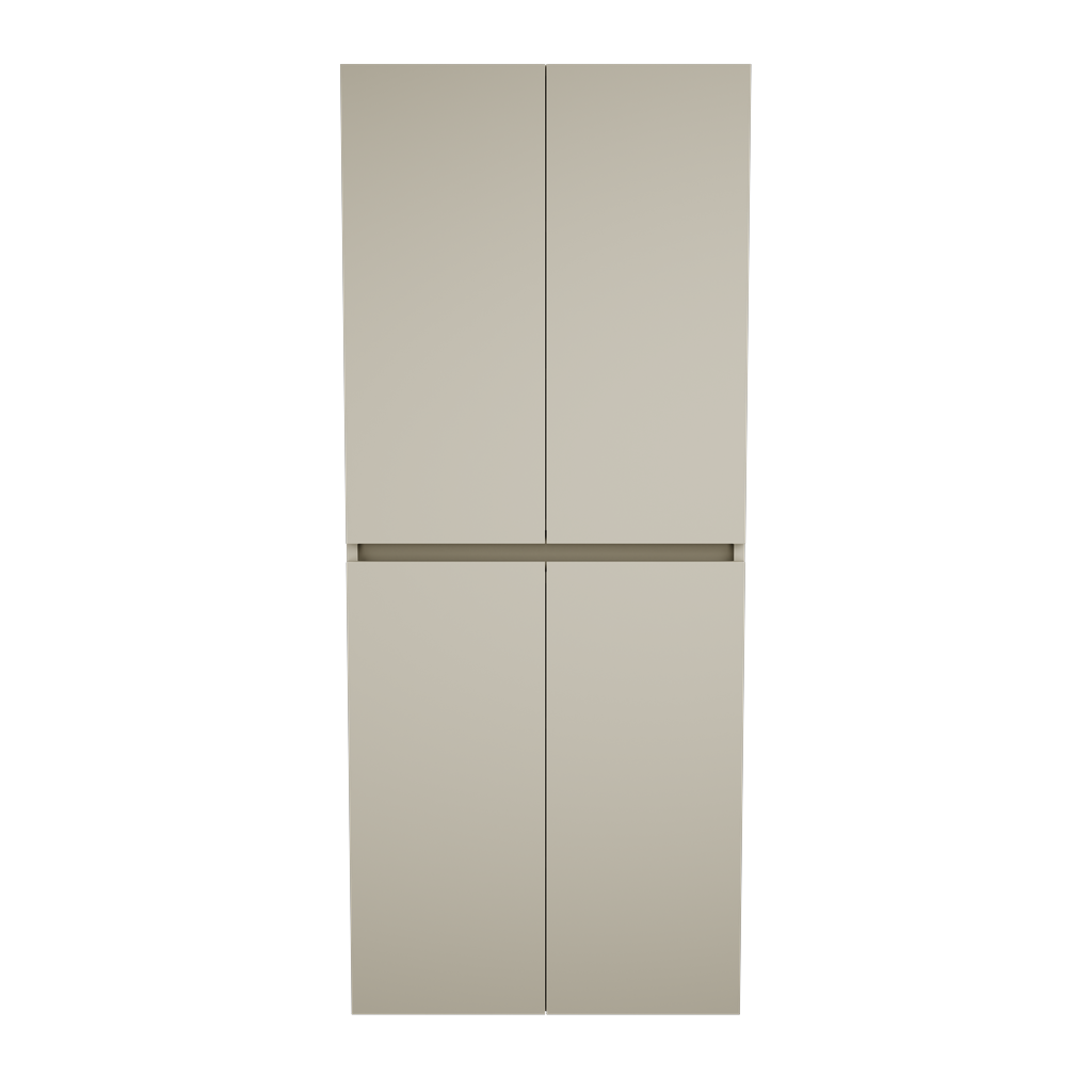 [10617188] Zeist dubbele hogekast met wasmand (Taupe) 3