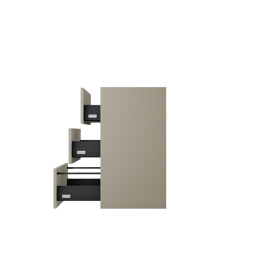 Edam wastafelonderkast (60 cm, Taupe) 6
