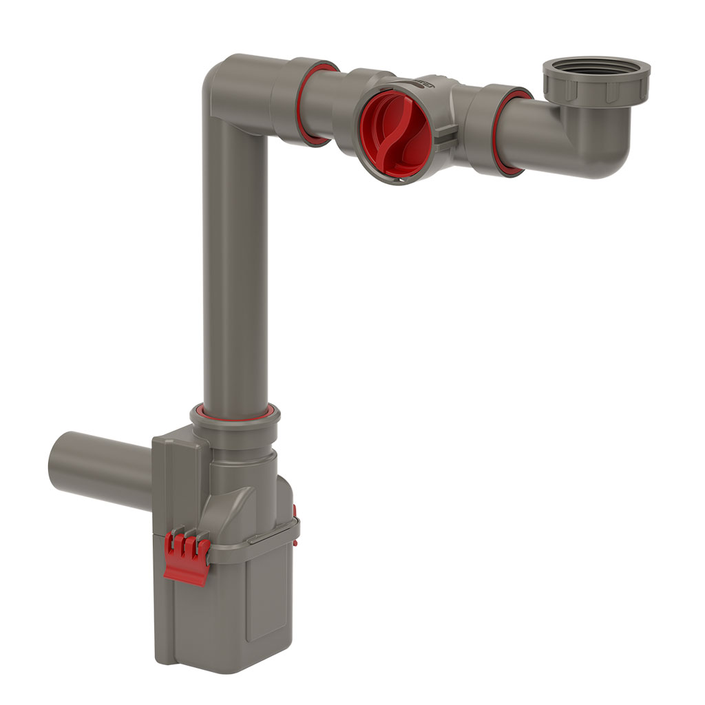[AL800F-ZKW] AL800F Ruimtebesparende sifon ISY-SIPHON 1 inch 1/4 met TWIST IT ISY -filter