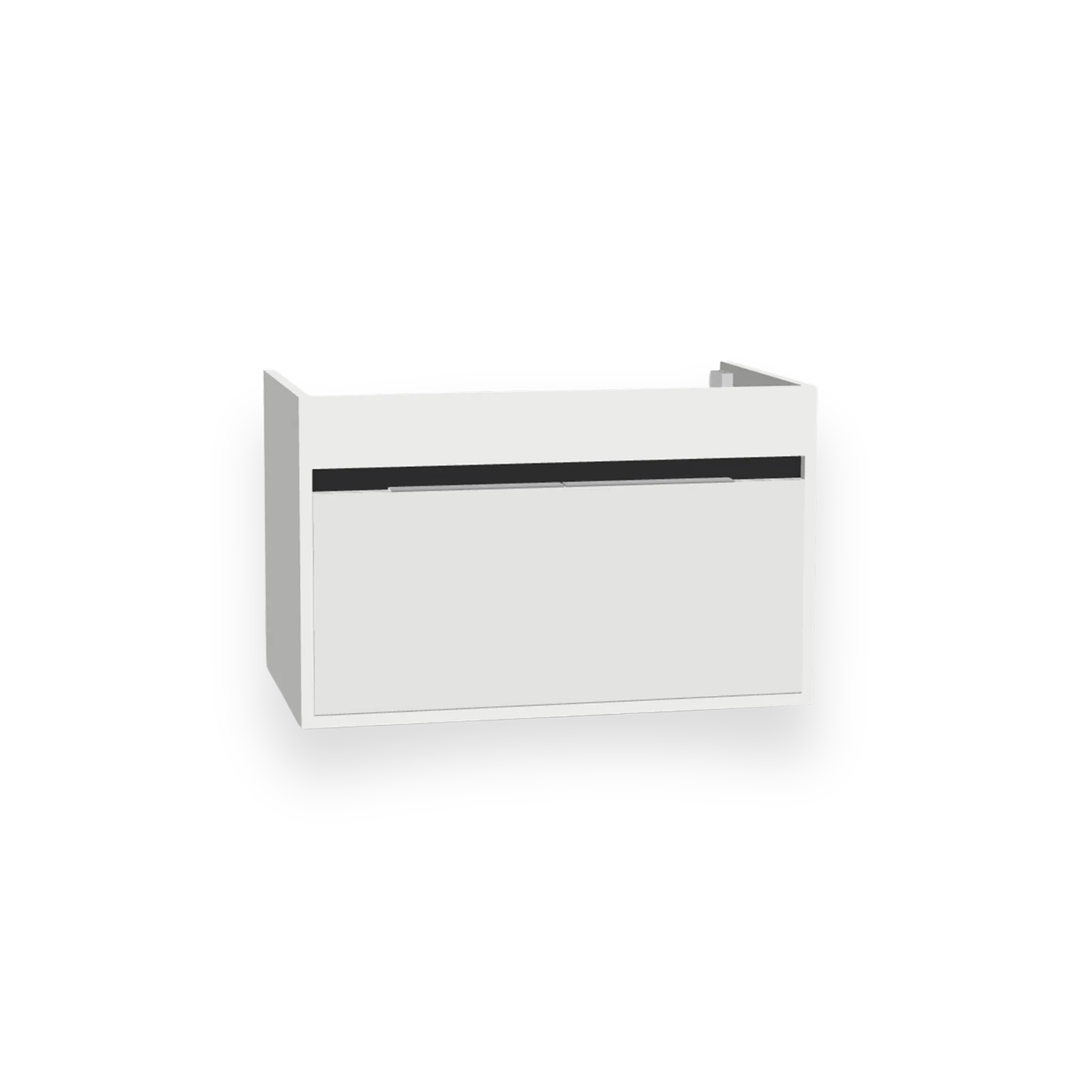 [10111005] Kassel wastafelonderkast (Hoogglans wit, 65 cm)